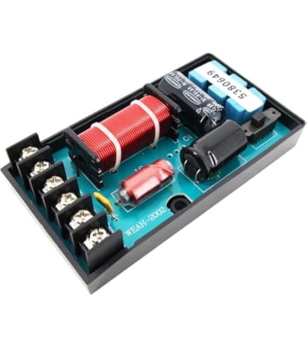 VOANZO 2 x 180 W luidspreker Crossover 2-weg Crossover Hoog- en Laagfrequentie Crossover Crossover punt 2900Hz voor Hi-Fi Boekenkastluidsprekers, Centerluidspreker, Surroundluidsprekers VOANZO 2 x 180 W luidspreker Crossover 2-weg Crossover Hoog- en Laagfrequentie Crossover Crossover punt 2900Hz voor Hi-Fi Boekenkastluidsprekers, Centerluidspreker, Surroundluidsprekers