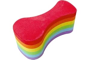 Ronyme Pull Buoy Jambes et Hanches Soutien Natation Pull Float ation EVA Foam Leg Float Aide à l'entraînement pour Junior Unisexe Force du haut du corps, arc en ciel