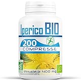 Iperico Bio (Erba di San Giovanni) 400mg - 200 compresse, Ingredienti per 1 cpr : Polvere di iperico sommità fiorite : 400mg 