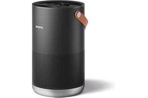 Smartmi Purificateur d'air P1 Portable Haute Efficacité avec Filtre HEPA13 Jusqu'à 30㎡ CADR 250m³/h 19dB Mode Veille Élimination des Particules 99,99% APP Connectée et Surveillance en Direct Noir