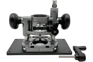 KOCAN Router-Hubtisch Aluminium-Einsatzplatte Hebebühne Ständer Holzbearbeitungsbänke 37 mm Heben für Motoren mit 64–65,5 mm Durchmesser Graviermaschine