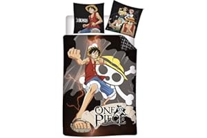 Aymax Parure de Lit One Piece Réversible, Housse de Couette 140x200 cm + Taie d'oreiller 63x63 cm, Noir