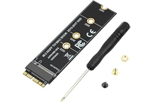 FEICHAO Adaptador SSD M Key M.2 NGFF PCIe tarjeta 12 + 16 pines compatible con Air 2013-2017 Laptop A1465 A1466 Pro A1398 A1502 A1419 2230-2280