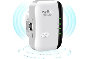 MKOIJN WiFi Extender Booster, WLAN Repeater WLAN Verstärker WiFi Extender bis zu 4000sq.ft Mit Repeater/AP Modus, Long Range Amplifier mit Ethernet Port zu Allen WLAN Geräten, 1-Tap Setup, Access Point