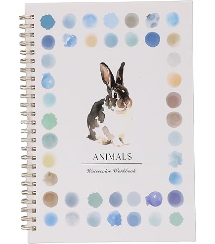 Kit Aquarelle Débutant Cahier Aquarelle Débutants - Kit 12 Couleurs Pinceau Motifs Animaux Matériel Artistique Adulte Enfant