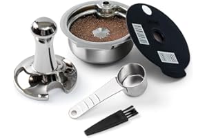 HAILASRE Capsules Tassimo Réutilisable Cafetière Capsula Cafe Compatible avec Tassimo Capsula Rechargeable Tassimo (B) HZ180CT