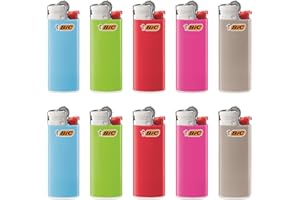 SUNMONDO Bic Feuerzeug Mini Bunt J25 10Stück