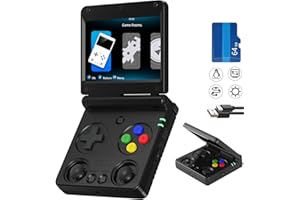 Airuidas RG34XXSP Retro Gaming Console Retro Handheld Game Console 3.4 "IPS Screen with Linux System 3300mAh Battery with WiFi/Bluetooth 64GB