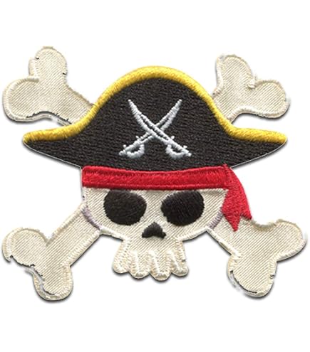 Bandiera Di Pirati - Calico Jack - Sparrow Patch Ricamato/Distintivo