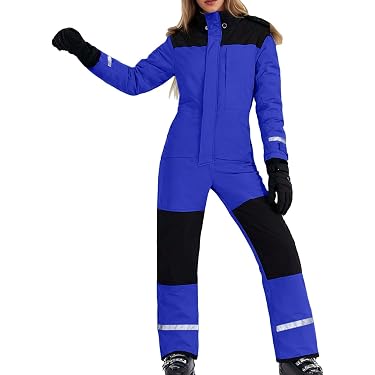 Schneeanzug Kapuzenpullover Einteiler Skianzug Dame Produktbild-Vorschau 3