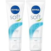 NIVEA Soft Krem 75 ml, Nemlendirici Bakım Kremi, Y&uuml;z, V&uuml;cut, El, Jojoba Yağı ve E Vitamini ile Cilt Bakımı, Anında Emilen Haf