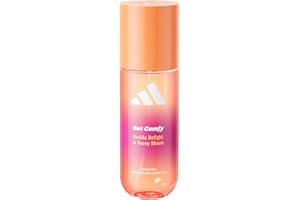 adidas Vibes Get Comfy Fragrance Hair & Body Mist, Ambery Fragrance with Notes of Vanilla Delight & Peony Bloom, Mood-Boosting, For Any Occasion, 150ml