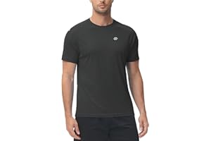 MoFiz Rashguard Anti-UV Homme Manches Courts T Shirt Séchage Rapide Surf UPF 50+ pour Natation Surf Plongée Plage