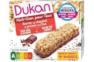 Dukan Barres de Son d'Avoine aux Graines de Chia 111 g