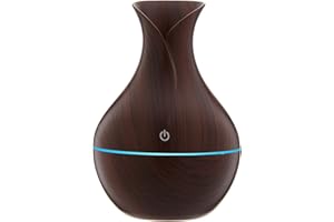 ZXCVBNN Valentines Gifts Aroma Humidifier Oil Air Diffuser Aromatherapy Vase Shaped Humidifier For Bedroom Portable Small Room Humidifier Usb Desktop Air Humidifier,Essential Oil Diffuser Home Decor