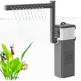 FEDOUR 8W 400LPH Ultra Powerful Aquarium Filter for 15-70L Fish Tank, 3-in-1 Adjustable Fish Tank Filter with Biochemical Spo