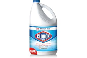 Clorox Liquid Bleach 3.78L, Kills 99.9% of Viruses and Bacteria, 48 Hours Prevents Bacteria Growth, Removes Stains