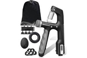 Snowalva Grip Strengthener 10-100kg, Forearm Strengthener Fingers Hand Grips Strengthener Set with Digital Wrist Strengthener for Improved Grip Strength Hand Exerciser Grip Strengthener Gym Sport