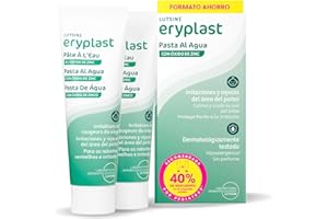 Eryplast Water Paste 2x125gr Saving Pack 2nd Unit 40% discount – Diaper Cream for Baby. Soothes, Cares and Protects the Skin Against Diaper Dermatitis – Hypoallergenic, Unscented and Pediatrically Tested