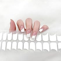 Ceboic UV Gel Nagelfolien – 22 Stück, Halbgehärtet, Selbstklebend, Inkl. Zubehör (Rosa Lila Glitzer)