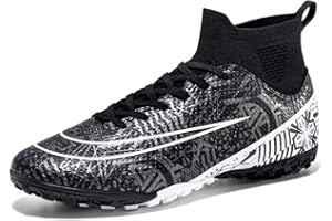 VERROL Chaussures de Football Homme en Plein Air Crampons de Foot High Top Spike Adolescents Garçon Profession Athlétisme Chaussures de Sport 34EU-46EU