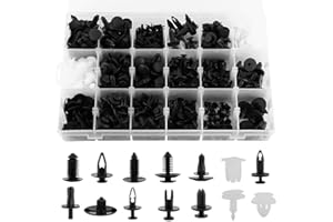 Gorgeri 415 stück 18 größen kunststoff auto suv trim clips halter panel stoßstange befestigung mit enthalten box