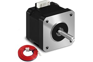 iMetrx NEMA 17 Schrittmotor 42x40mm Motor Extruder 1.5 A-3.8 V 2-Phasen 4-Draht 1.8 Grad, mit 1-Meter Kabel, für 3D Drucker Motor 1 Stück