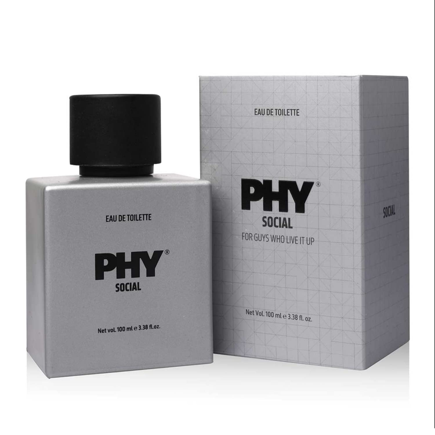 Phy Social Eau de Toilette (EDT) | For that chilled out vibe | Freshness of Mint with citrusy Mandarin | Perfect for a party 