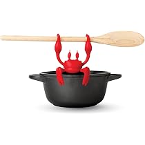 Sollevatore per coperchio della pentola, in silicone, con rilascio a vapore, strumento da cucina per tenere aperto il coperchio, ideale per bollire