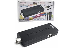 Oluote Decodificador digital Terrestr, DVB-T2 Mini receptor con infrarrojos, sintonizador para HDTV 1080P, compatible con H.265 con H.264