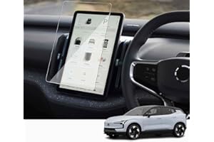 NUCNOK Car Navigation Vetro Temperato per Volvo EX30 12.3 Pollici,Pellicola Protettiva 9H Scratch Resistant Anti-Fingerprint GPS Proteggi Schermo,Anti Graffio,Anti-Impronte,Senza Bolle