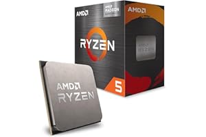 AMD Ryzen 5 5600GT Processeur (Radéon Graphique Intégré, 6 Coeurs/12 Threads, 65W TDP, Socket AM4, 19Mo Cache, jusqu'à 4,6Ghz Fréquence Boost, Ventilateur Wraith Stealth)