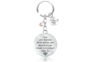 KAÏDENSÏ Idea Regalo Festa della Mamma Originale – Portachiavi alla Mamma Migliore del Mondo – Portachiavi Cucina Mamma - Idee Regali Divertenti Mamma Figlia Figlio – Gadget Scherzi Originali per Mamme