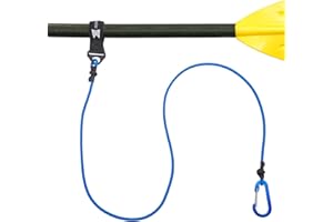 MOPHOEXII Kayak Paddle Leash, Paddle Leash Lightweight Coiled Kayak Rod Leashes for SUP Kayaking Canoing Fishing Boating