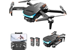 Drone avec Caméra 1080P HD FPV, Drone Enfant Avec Maintien d'Altitude, Atterrissage à une Clé, Évitement des Obstacles, Mode sans Tête, Réglage de la Vitesse, Retournements 3D, 2 Piles