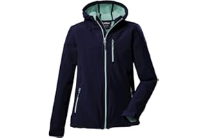 Killtec Mädchen Soft Shell Jacke Softshell Jacke mit Kapuze Girls Softshelljacke wasserabweisend