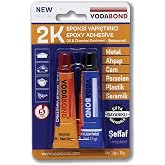 VODABOND 53.03.030 Rapid Epoxy Adhesive, 30g, Transparent, Plastic, Metal, Ceramics, Porcelain, Glass, Wood