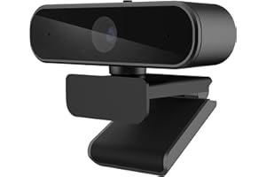 DogePro Webcam 2K per PC con microfono,Full HD 1080P/60fps, Pro Streaming USB Plug&Play per Videochiamate Conferenze, auto installante con protezione privacy