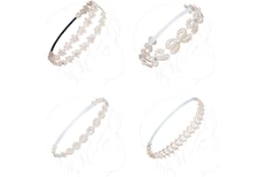 COUXILY Bebe's Diadema con Grosgrain Cinta de Piel Sintética Estrellas Orejas de Rratón Para la Fotografía del Partido