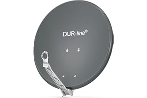 DUR-line Select 60 cm x 65 cm aluminiowa miska satelitarna antracytowa [ test bardzo dobry] aluminium lustro satelitarne