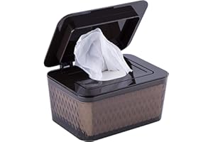 SIGAER Feuchttücher-Box Baby Feuchttücherbox Mit Deckel Aufbewahrungsbox Für Feuchttücher Wiederverwendbare Nachfüllbare Feuchttücherbox Tragbare Reisetücher Spender Wischtaschen Für Kinder