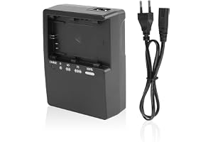 LC-E6 snellader compatibel met Canon LC-E6, LC-E6E LP-E6 LP-E6N LP-E6NH accu, universele lader voor camera-accu Canon EOS R5 R6 5D Mark III 6D 7D 90D, veilig en compact voor op reis