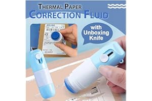 Godemmio Correcteur de papier thermique avec outil de déballage (fluide de correction + complémentaire)