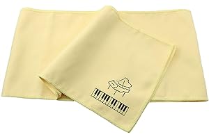 Ruiwaer Gelbe Klaviertasten Abdeckung Tastatur Staubdicht Flanell Tuch für 88 Tasten Elektronische Tastatur, Digital Piano, Yamaha, Casio, Roland, Konsolen