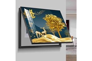 ALSUPEU Coperchio per Scatola elettrica Scatola di Distribuzione Contatore Flip,Coperchio Decorativo per Scatola Elettrica,Pittura Decorazione da Appendere Nascondi Dipinti,003,50 * 40cm