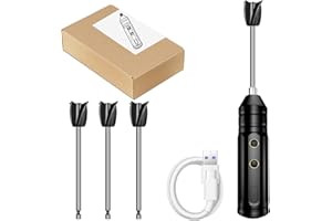 HOMURY Mélangeur en résine époxy - Batterie - Mélangeur en résine époxy - Rechargeable par USB - Mélangeur électrique portable avec 4 pagaies de mélange réutilisables pour résine - Mélange de silicone