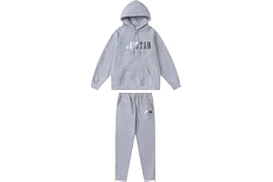 BIXPAK Set di Tuta da Uomo e Donne Ricamo Trapstar di Marca alla Moda,Giacca con Cappuccio E Pantaloni,Felpa con Cappuccio,Set Felpa in Pile con Cappuccio