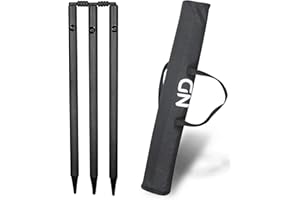 ND Sports Wicket Stumps with Bail – Durable Cricket Stumps Set for All Surfaces | Lightweight & Portable | Perfect for Indoor & Outdoor Matches