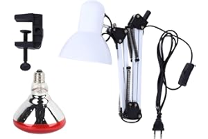 ‎EVTSCAN EVTSCAN 100w Infrarotlampe, Rotlichtlampe, Wärmelampe, Infrarot-Heiztherapielampe, zum Erhitzen der Wärme zur Schmerzlinderung bei Rückenschmerzen (weiß)