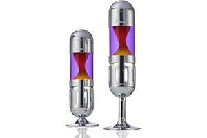 Lampada Lava Mathmos: Pod e Pod+ Lampada lava alimentata a candela – Viola Arancione